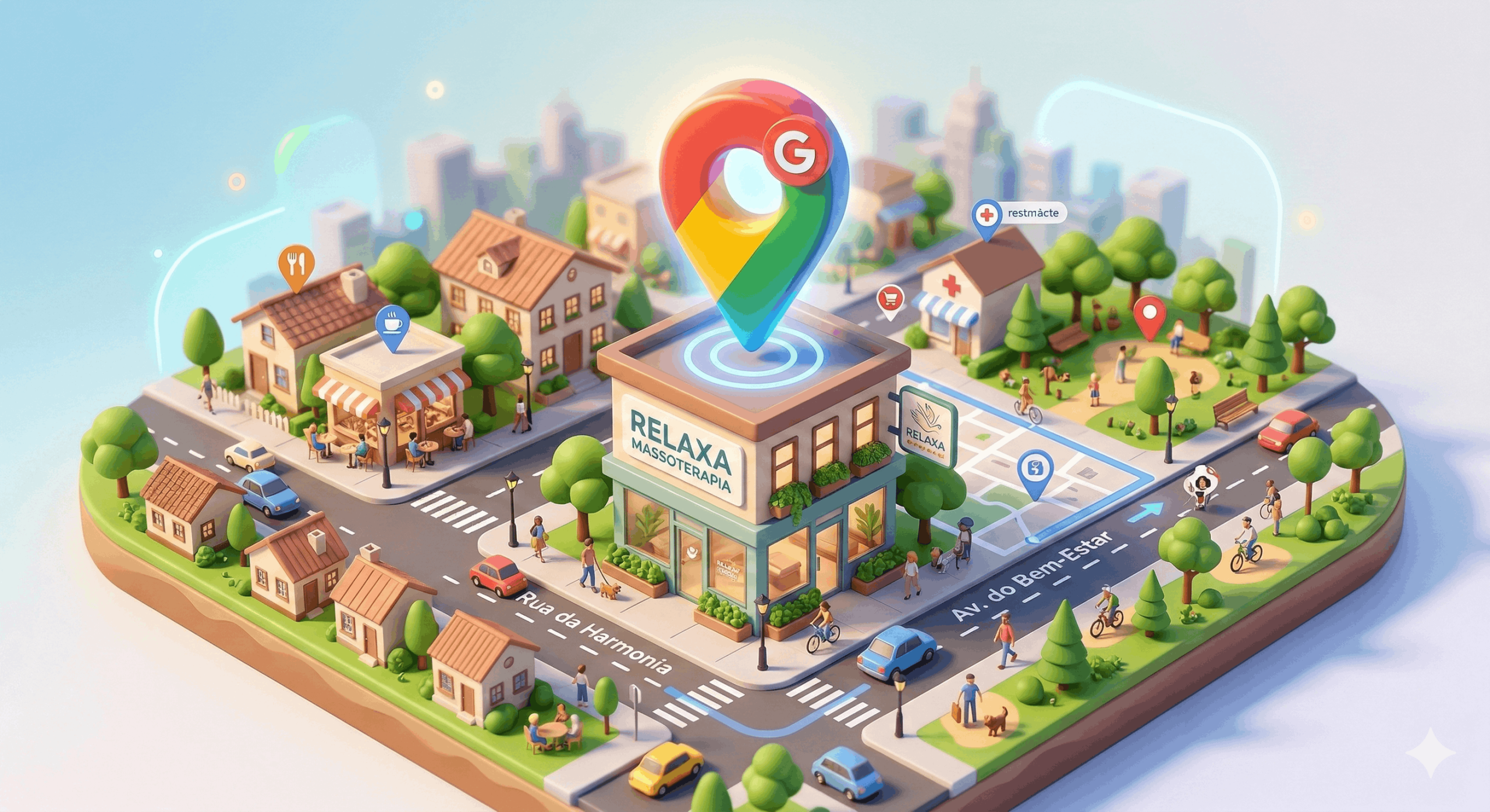 Perfil completo no Google Maps